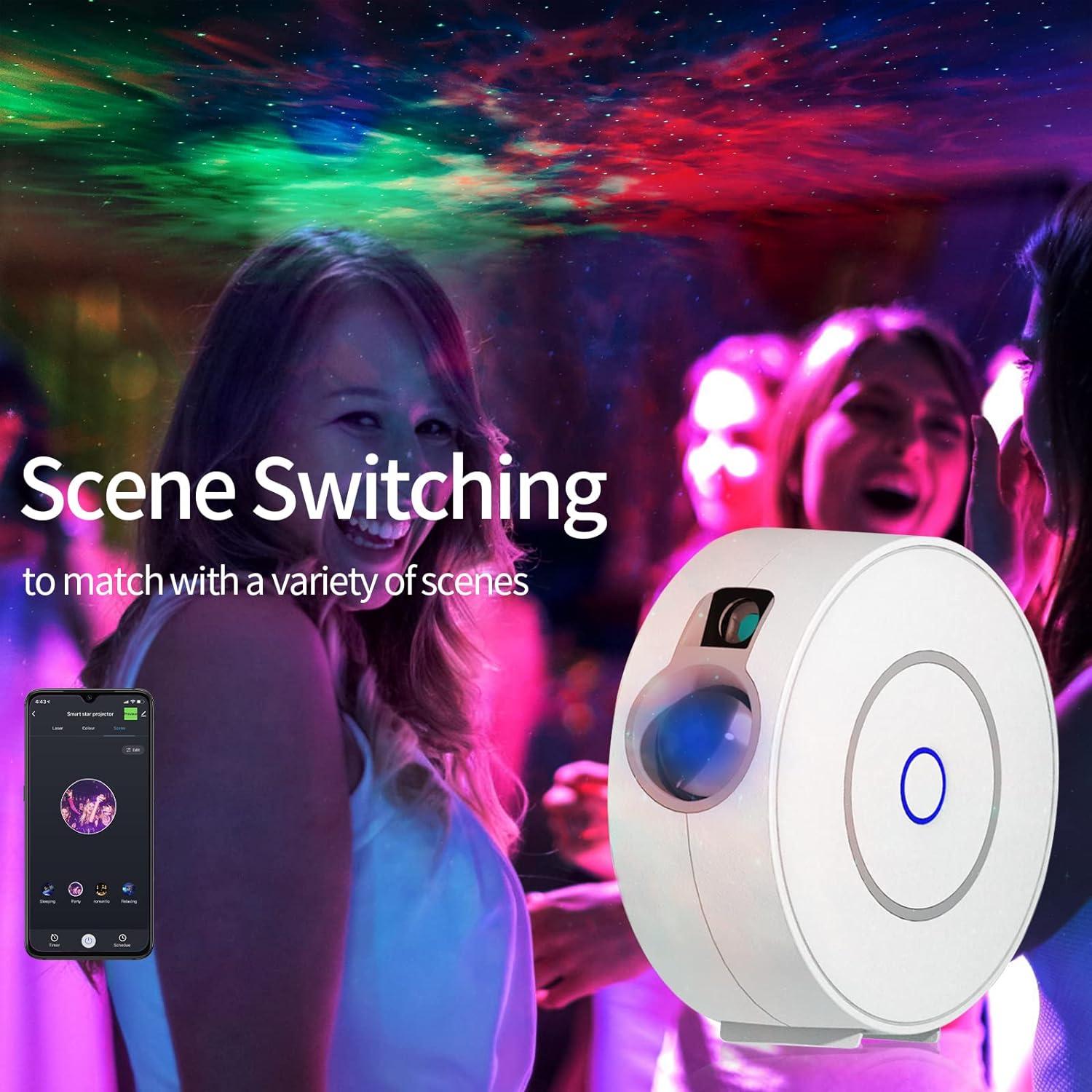 Smart Galaxy Star Projector - Image 4